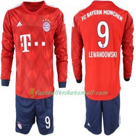 Fußballtrikots FC Bayern München Lewandowski 9 Kinder 2018-2019 Langarm Heimtrikotsatz kaufen